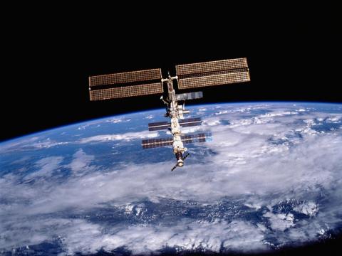 The International Space Station. The International Space Station.
