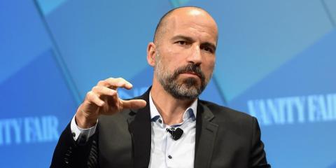Uber CEO Dara Khosrowshahi speaks onstage at Day 1 of the Vanity Fair New Establishment Summit 2018 at The Wallis Annenberg Center for the Performing Arts on October 9, 2018 in Beverly Hills, California. Uber CEO Dara Khosrowshahi speaks onstage at Day 1 of the Vanity Fair New Establishment Summit 2018 at The Wallis Annenberg Center for the Performing Arts on October 9, 2018 in Beverly Hills, California.
