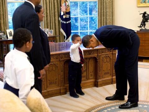 Meeting the President.