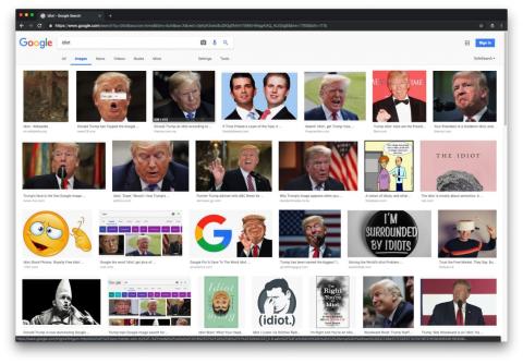 Google's CEO explains why a picture of Donald Trump comes up when you search for 'idiot'