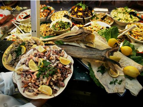 Italian Feast of Seven Fishes on Christmas Eve.