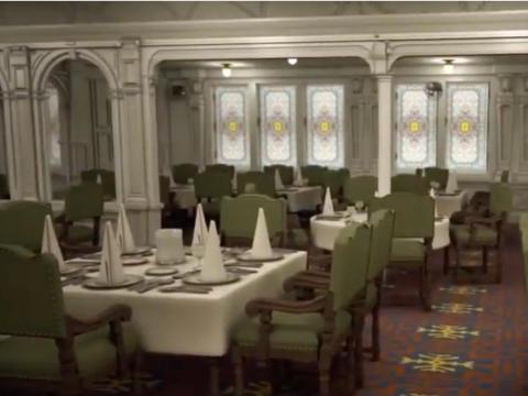 The menu is not yet available, but if it's anything like the menu aboard the original Titanic, first class passengers will be treated to courses like lamb with mint sauce and filet mignon.