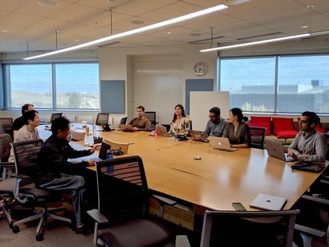 Rincon said she has 10 to 12 meetings in a typical day, some of them over the phone on her drive to or from work. In this meeting, Rincon and part of her team are reviewing their product goals for the quarter.