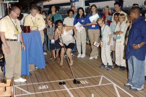 Shuffleboard.