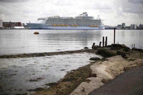 El puerto de un crucero.
