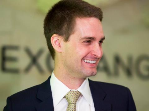 El CEO de Snap, Evan Spiegel.