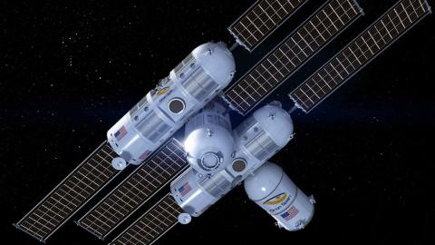 La estación espacial Orion Span, sede de Aurora Station Prototipo del hotel espacial de lujo Aurora Station