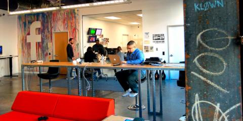 Inside Facebook's Menlo Park, California, headquarters.