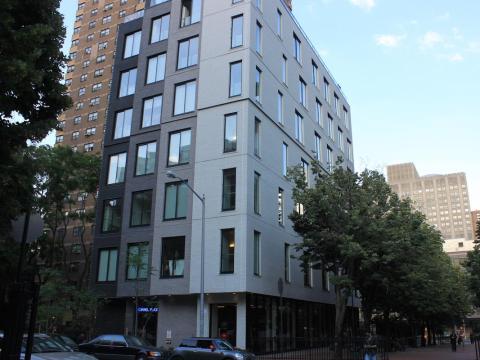 Tiny apartments aren't uncommon in New York City, but the 55 micro-apartments at Carmel Place in lower Manhattan take that concept to a new level.