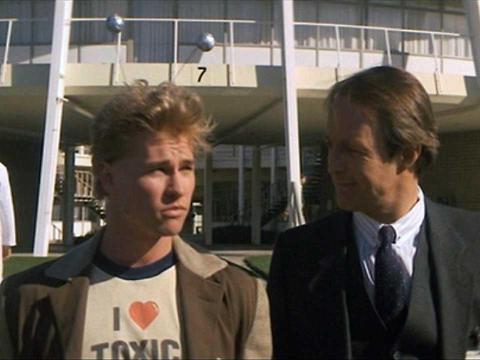 Val Kilmer, left, stars as an awkward genius in 1985's "Real Genius."