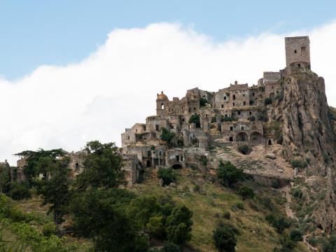 Craco, Italy, is the backdrop to many movies.