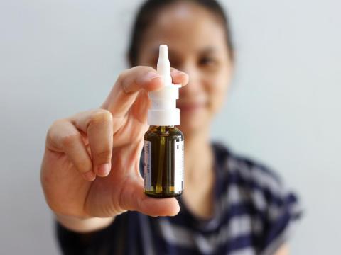 A drug inspired by the anesthetic ketamine just became the first new kind of depression medication in 35 years. It's a nasal spray made by Johnson & Johnson. A drug inspired by the anesthetic ketamine just became the first new kind of depression medication in 35 years. It's a nasal spray made by Johnson & Johnson.