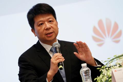 Guo Ping Huawei Guo Ping, presidente rotatorio de Huawei