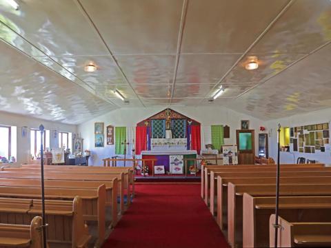 Before it, islanders held services in people's homes.