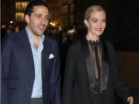 Carlos Torretta and Marta Ortega at their wedding pre-party in November 2018.