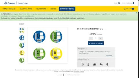 ¿Cuál es la forma más barata de conseguir la pegatina de la DGT?