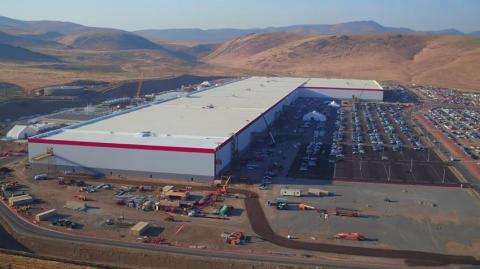 Panasonic operates in Tesla's Gigafactory in Sparks, Nevada. Panasonic operates in Tesla's Gigafactory in Sparks, Nevada.