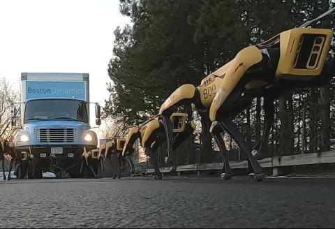 Los robots de Boston Dynamics ahora arrastran camiones Robots de Boston Dynamics