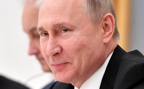 Russian President Putin attends a meeting with businessmen in Moscow Russian President Putin attends a meeting with businessmen in Moscow