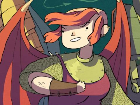 An illustration of "Nimona."