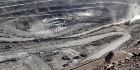 Miners at the Bayon Obo rare-earth mine in Inner Mongolia in July 2011.