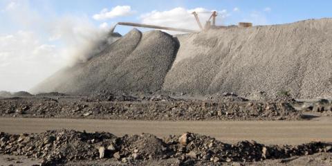 A mining machine at the Bayan Obo rare-earth mine in Inner Mongolia in July 2011.