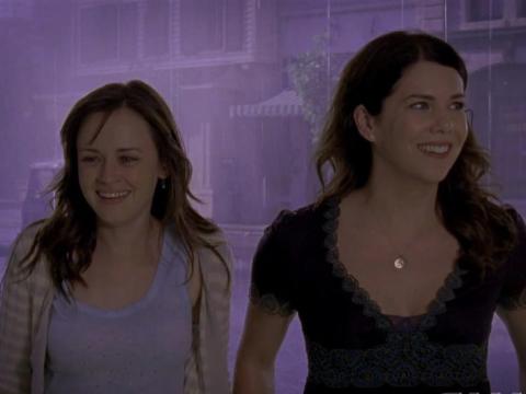 Rory y Lorelai al final.