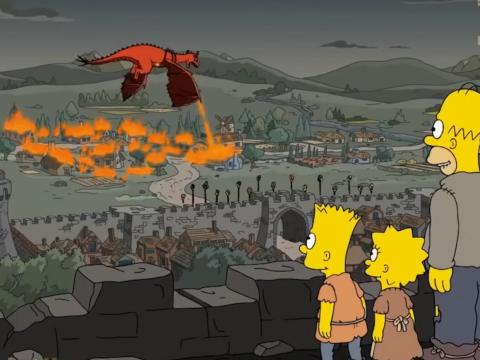 A scene from "The Simpsons," season 29, episode one, "The Serfsons." A scene from "The Simpsons," season 29, episode one, "The Serfsons."