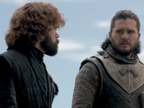 Peter Dinklage y Kit Harington como Tyrion y Jon en "Juego de Tronos"