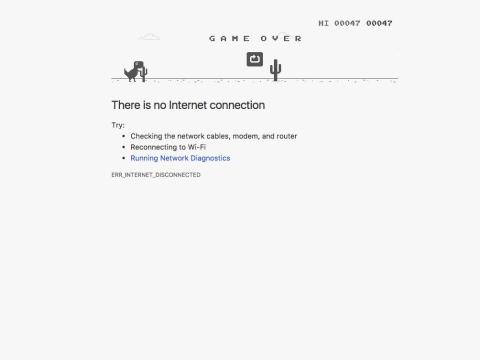 25. Here's my personal favorite: turn off your WiFi and open a new Google Search. You'll get a screen that says "There is no internet connection" below a little dinosaur. But tap the space bar, and the page turns into a tiny game