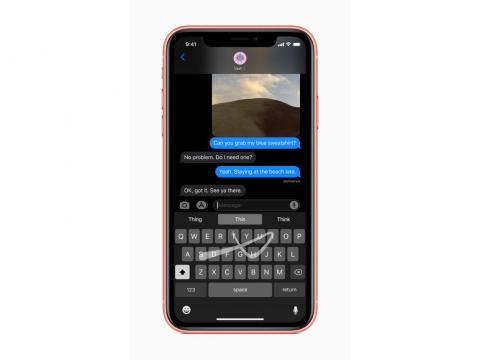Escribir deslizando en iOS 13. Escribir deslizando en iOS 13.