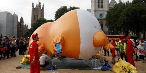 The Trump baby blimp.
