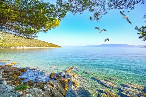 The waters of Croatia are famously turquoise. The waters of Croatia are famously turquoise.