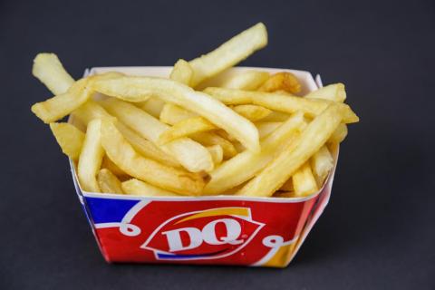 Appearances aren't deceiving. These are mostly soft and slightly undercooked. The flavor isn't bad, but the undercooked potato tastes fishy — not the best taste for a fry. They're a little gritty and mushy, with some bounce to