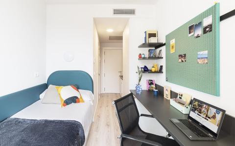 Habitación de la residencia de Barcelona Habitación de la residencia de Barcelona