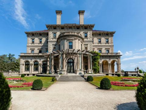 A mansion in Newport, Rhode Island. A mansion in Newport, Rhode Island.