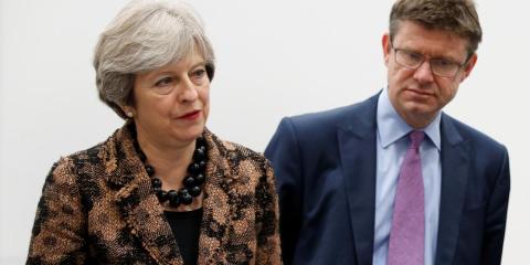 Outgoing Prime Minister Theresa May and Business Secretary Greg Clark. Outgoing Prime Minister Theresa May and Business Secretary Greg Clark.