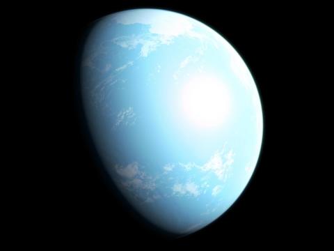 An illustration of what GJ 357 d may look like. An illustration of what GJ 357 d may look like.