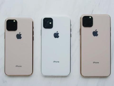 iPhone 11 machine-milled dummy models, from left: iPhone 11 Pro, iPhone 11, iPhone 11 Pro Max. iPhone 11 machine-milled dummy models, from left: iPhone 11 Pro, iPhone 11, iPhone 11 Pro Max.