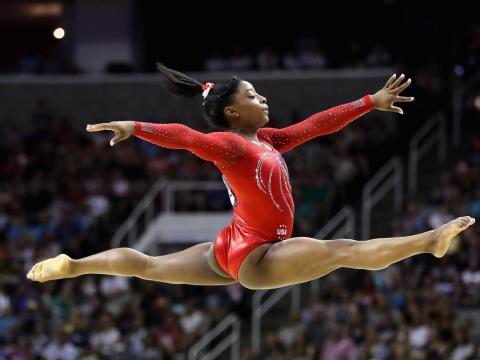 Simon Biles and her younger sister were adopted by their grandmother after their mother was sent to rehabilitation for substance abuse.