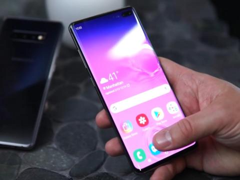 An "in-display" fingerprint sensor