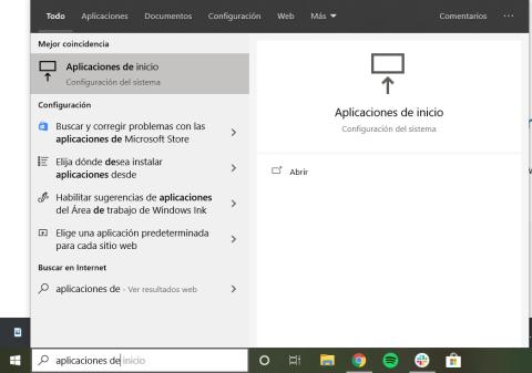 Cómo eliminar programas que se inician de forma automática en Windows 10 a través de la Aplicación de Inicio