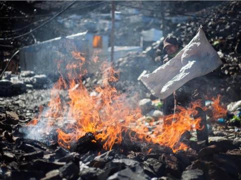 Some people choose to burn their rubbish or bury it outside the town.