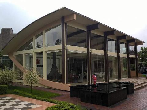 Though many of these build-it-yourself tiny homes are pretty simplistic and cookie-cutter, there are some listings on Amazon that look more unique. This Ecohousemart Lounge home is uber-modern-looking, with lots of windows — that