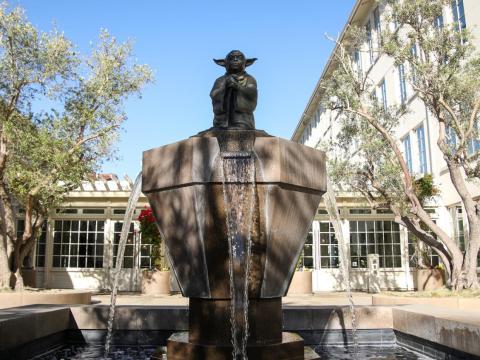 The creator of "Star Wars" entered the San Francisco ecosystem in 2005. You can visit the Yoda Fountain outside the company's offices. The creator of "Star Wars" entered the San Francisco ecosystem in 2005. You can visit the Yoda Fountain outside the company's offices.