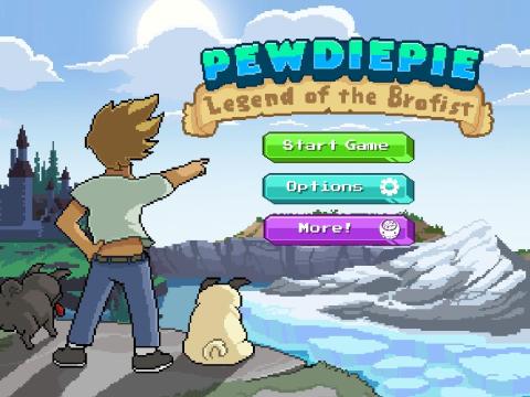 PewDiePie released his own video game in 2015 called "PewDiePie: Legend of the Brofist." The $5 mobile app for iOS and Android devices is an action-adventure game with references to PewDiePie, his girlfriend Marzia, their dogs,