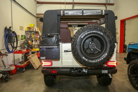 The bespoke G-Wagen has a OM602 diesel engine.