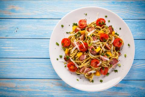 Carbs and produce are big components of DASH. Carbs and produce are big components of DASH.