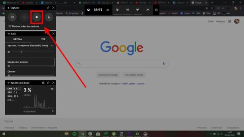 Cómo grabar la pantalla de Windows 10