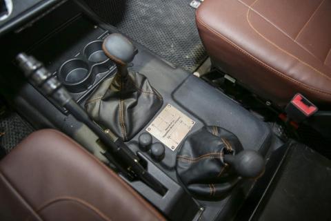 The interior of the G-Wagen is custom-made, although it still retains some of its original components.